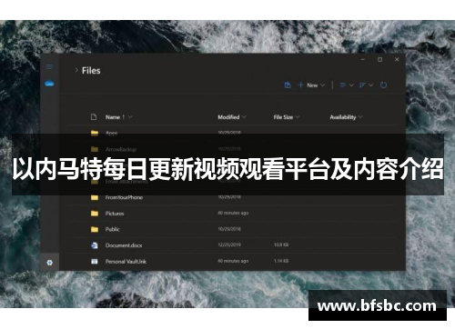 以内马特每日更新视频观看平台及内容介绍